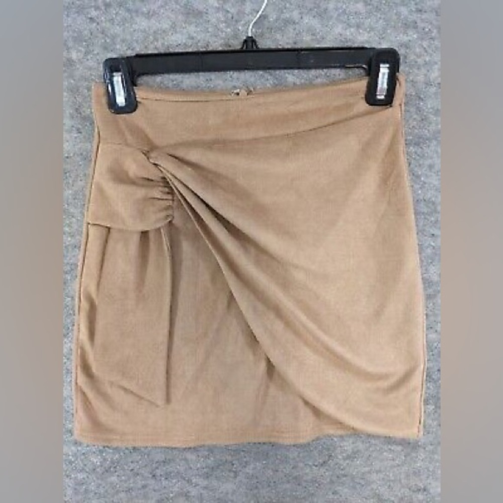 {ALTAR’D STATE} Suede Wrap Tie Skirt